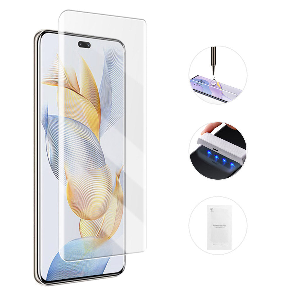 AMORUS For Honor 90 Pro Phone Protective Film Liquid UV Ultra Clear Full Screen Protector AMORUS For Honor 90 Pro Phone Protective Film Liquid UV Ultra Clear Full Screen Protector